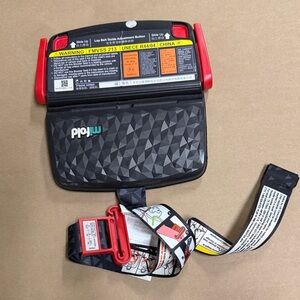 Mifold Booster Seat with Red and Black Design